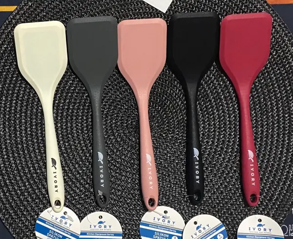 İVORY SLİKON MİNİ SPATULA 21 CM pembe