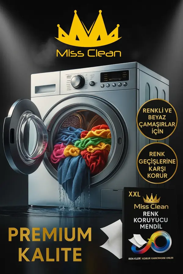 MİSS CLEAN RENK AYIRICI VE KİR TUTUCU MENDİL ( 50 ADET )