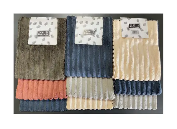 Karakuş PELUŞ ÇİZGİLİ KADİFE Bez 3 lü
