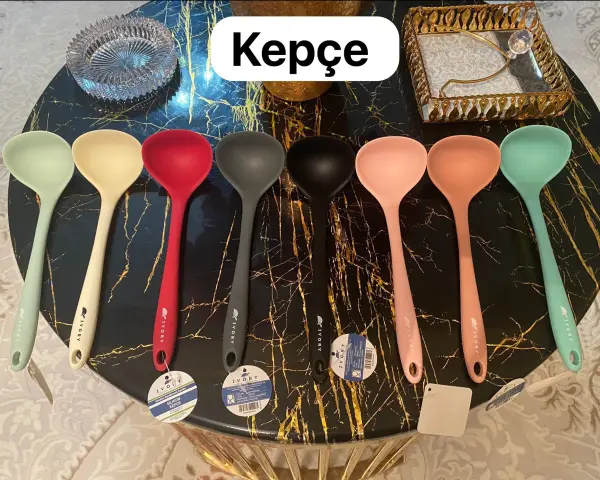 İvory Silikon Kepçe - Gri