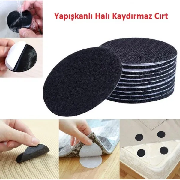 Halı Kilim Kaydırmaz Cırtlı Set 10 Adet