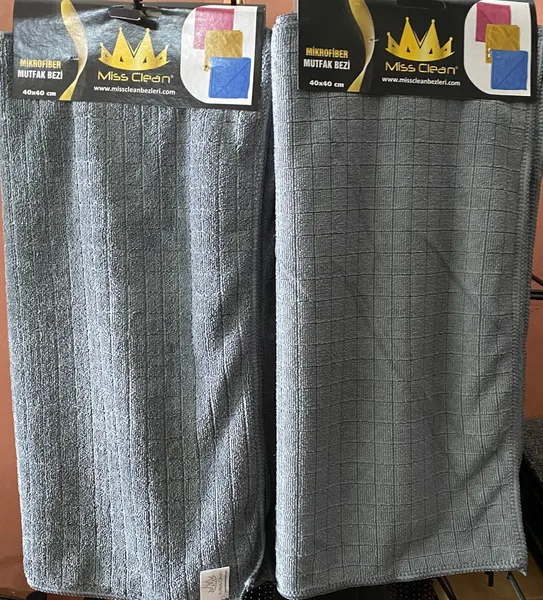 Miss Clean 3'lü Tezgah Bezi 40*40 cm ( Grili )