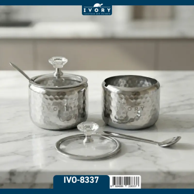 Ivory Baharatlık Kaşık Çelik Şekerlik ( IVO-8337 )