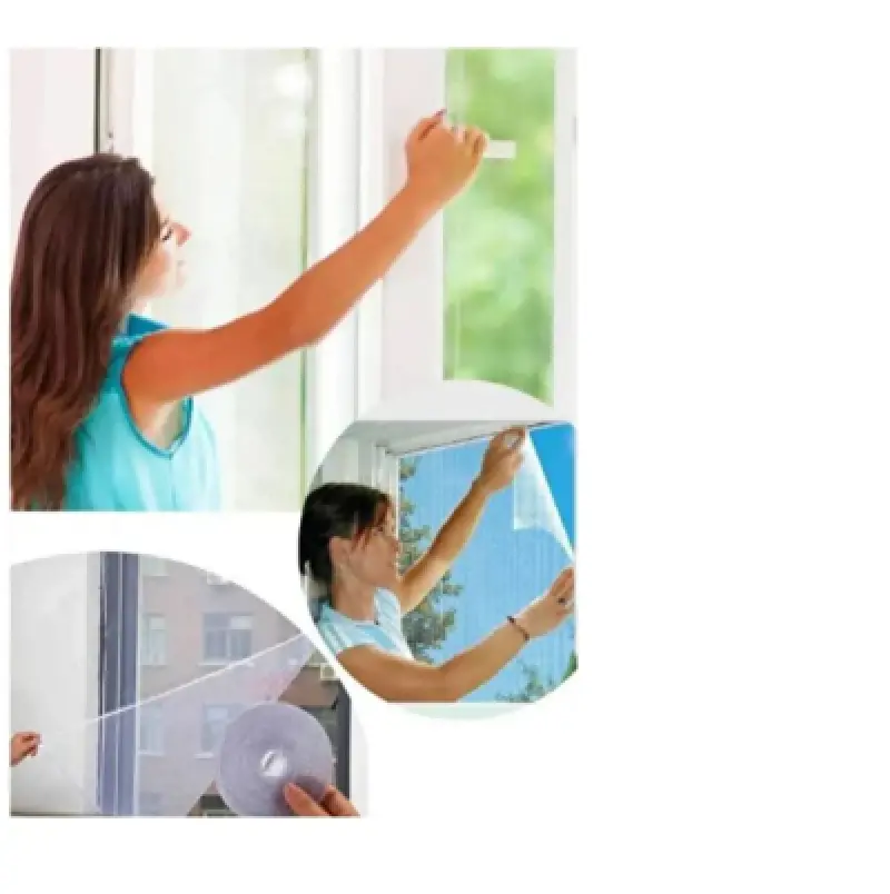 Sineklik 100*150 Cm Hazır Pencere 5 Mt Çift Taraflı Bant (Hediye)