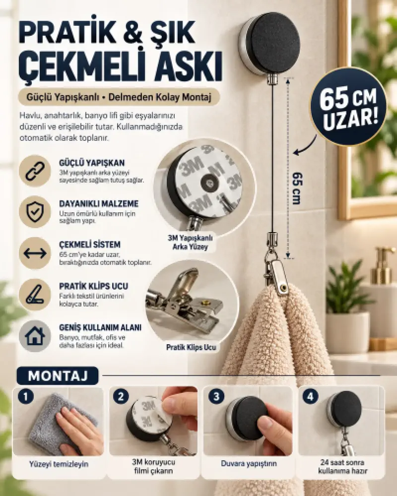 Uzayan ( Çekmeli ) Yaylı Askı