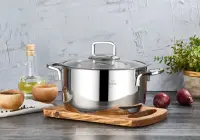 FALEZ VENTO 24 CM ÇELİK DERİN TENCERE 5,2 LT