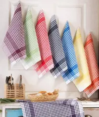 Alman Peçetesi - Kurulama Bezi Pamuklu Kumaş 50*70 cm Kırmızı ( 10 adet ) 