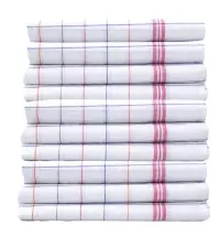 Alman Peçetesi - Kurulama Bezi Pamuklu Kumaş 50*70 cm Beyaz ( 10 adet )