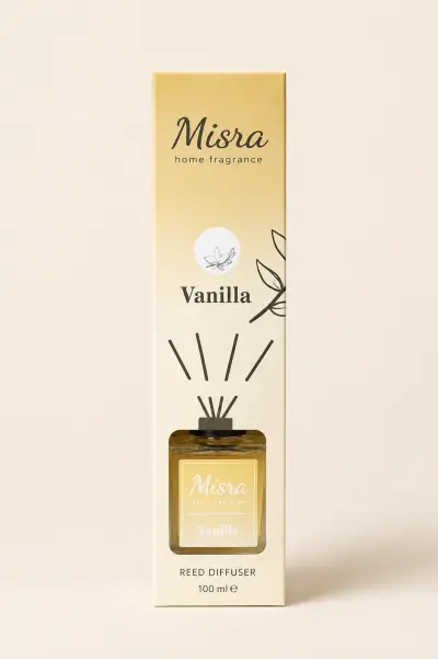 100ML ( Vanilya ) Çubuklu Oda Kokusu Dolap Banyo Ev Oda Parfümü